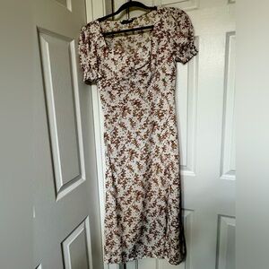 White Maxi Dress with Slit